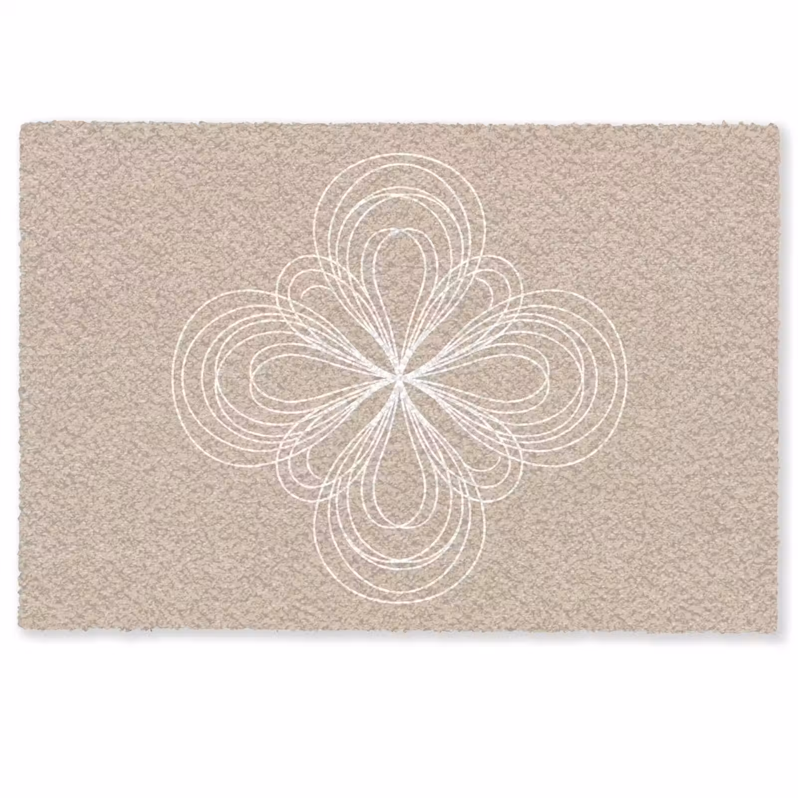 Deurmat - Patroon - Lijnen - Abstract - Minimalistisch - Beige — 1