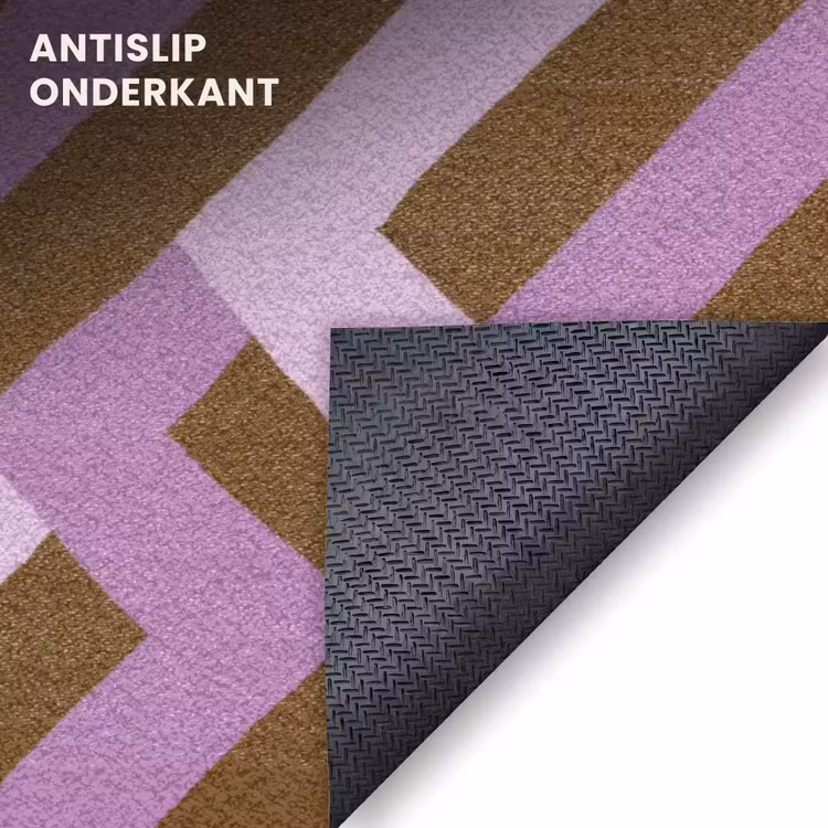 Deurmat - Bruin - Roze - Geometrisch - Meander - Patroon — 6