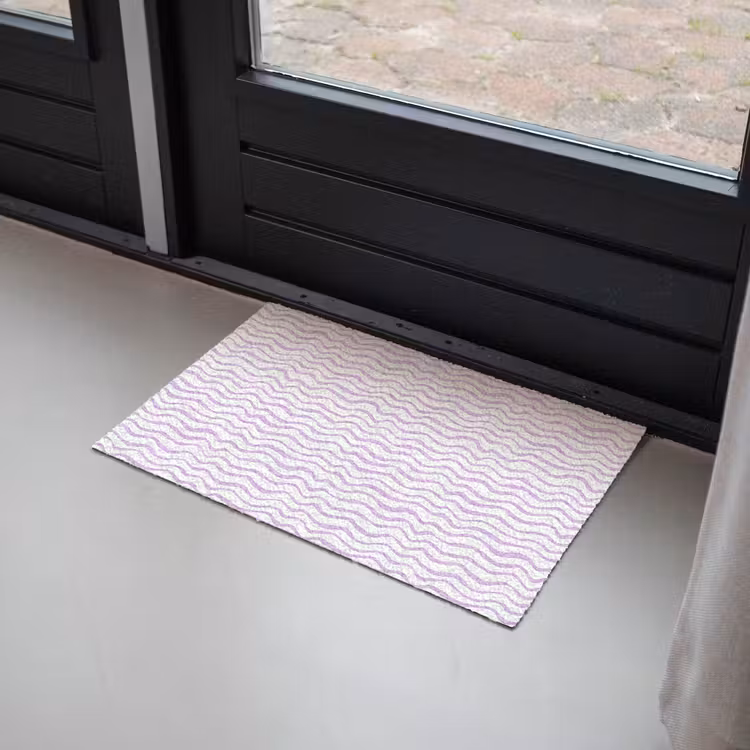 Deurmat - Lila - Geometrisch - Golfjes - Lijnen - Patroon — 2