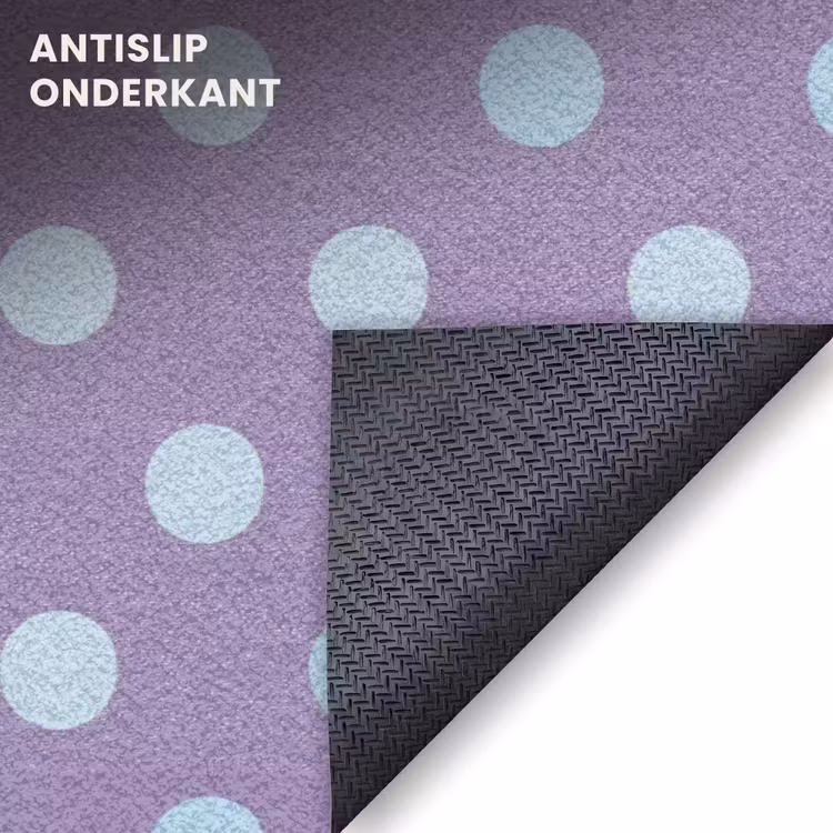 Deurmat - Paars - Blauw - Geometrisch - Stippen - Polka Dot - Patroon — 6