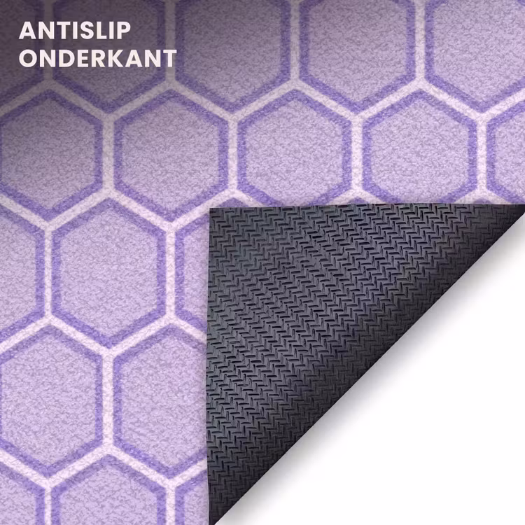 Deurmat - Paars - Geometrisch - Honeycomb - Bijenraat - Patroon — 6