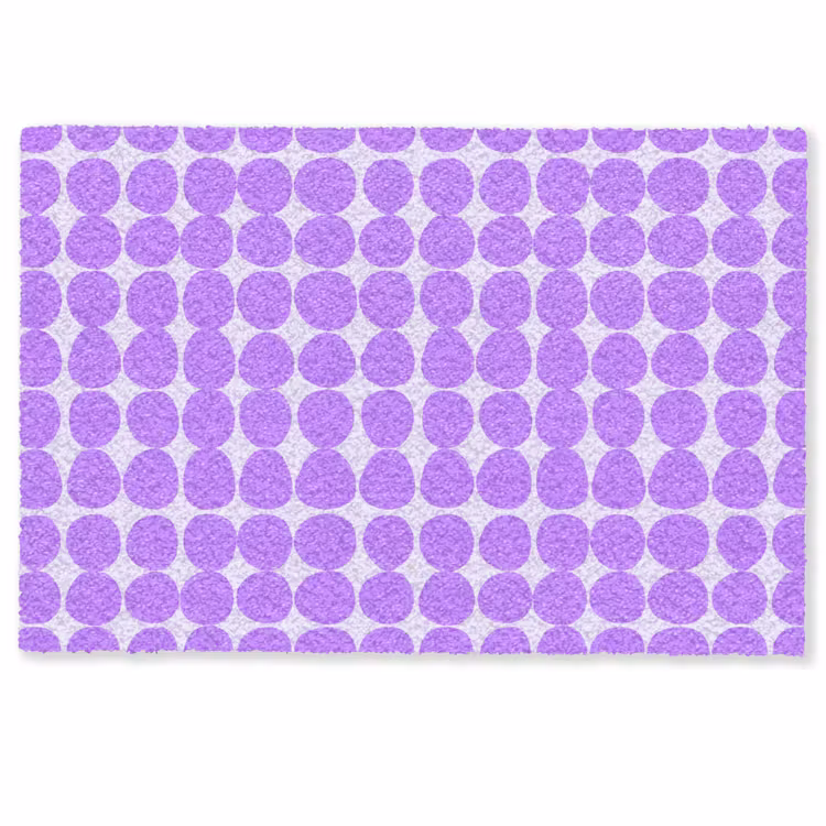 Deurmat - Paars - Geometrisch - Stippen - Polka Dot - Patroon — 1