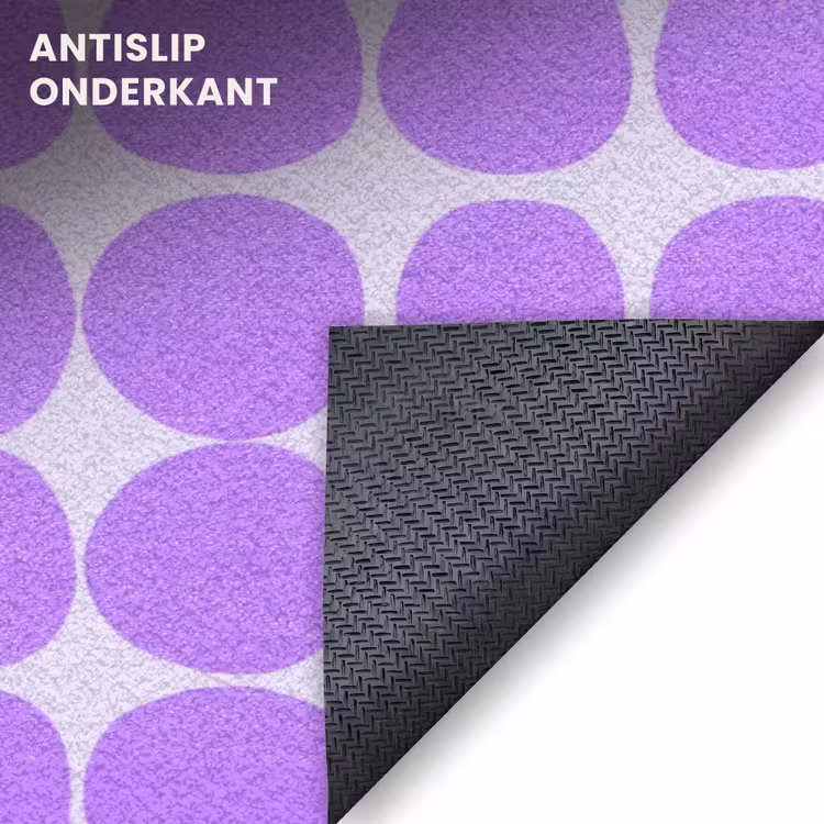 Deurmat - Paars - Geometrisch - Stippen - Polka Dot - Patroon — 6