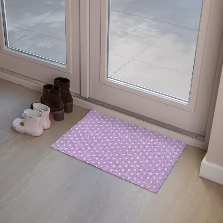 Deurmat - Paars - Roze - Sterren - Geometrisch - Patroon — 8
