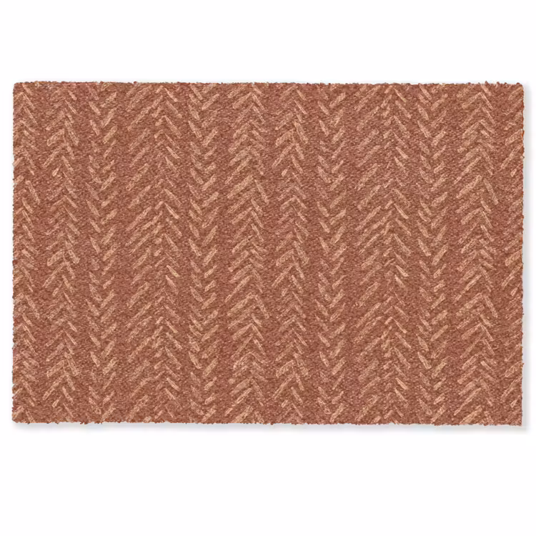 Deurmat - Terracotta - Visgraat - Ambachtelijk - Patroon — 1