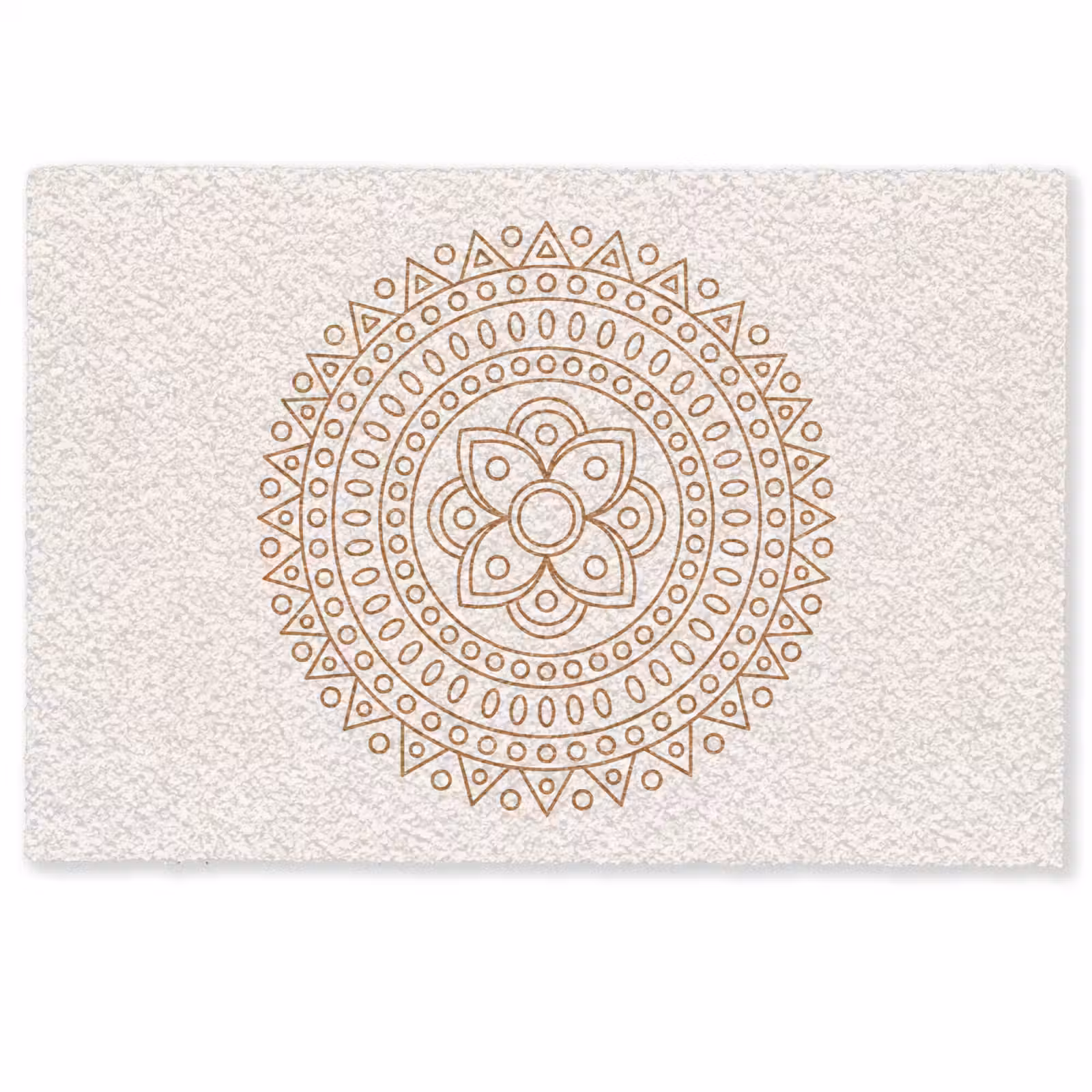 Deurmat - Mandala - Geometrisch - Abstract - Oosters - Bruin — 1