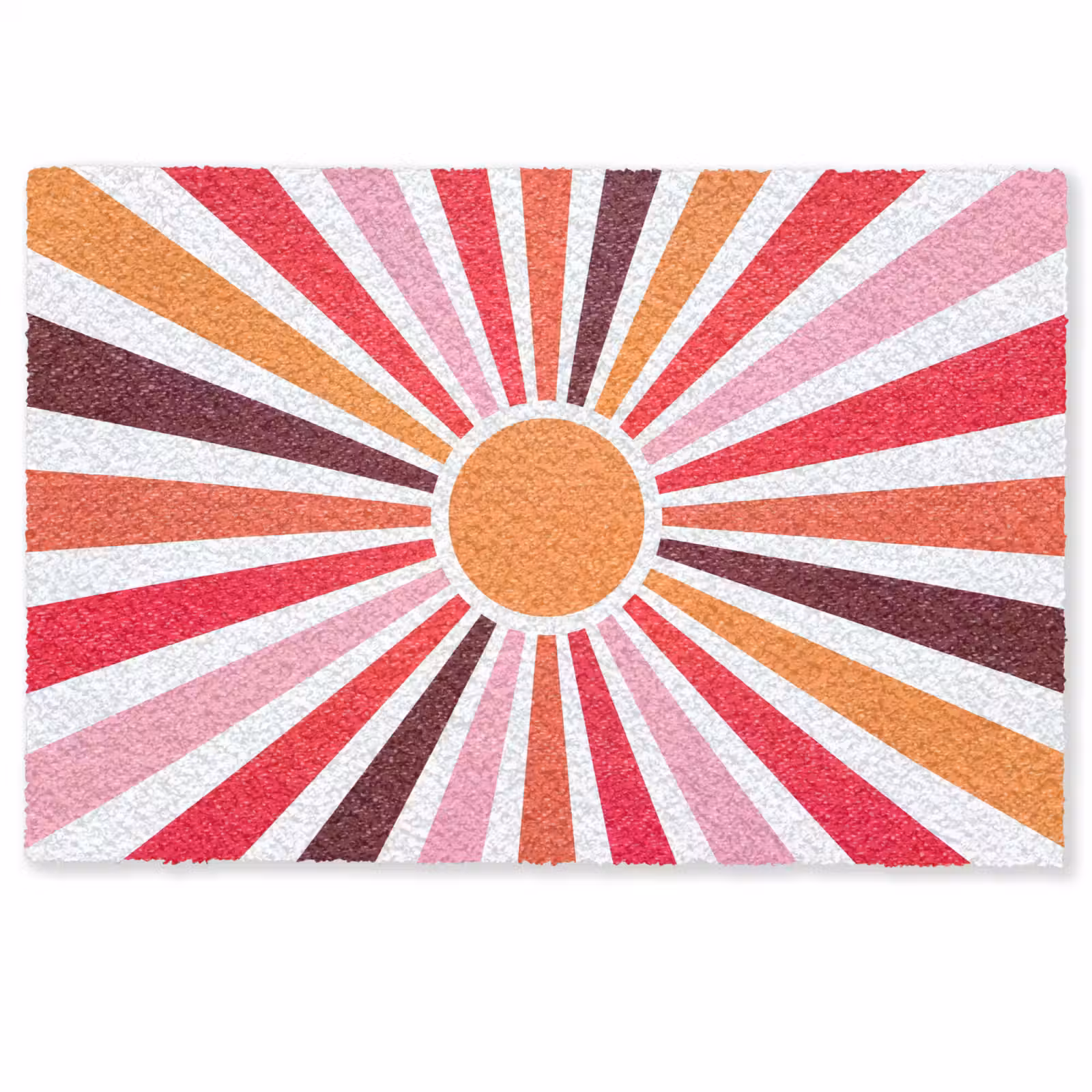 Deurmat - Zon - Stralen - Abstract - Kleurrijk — 1