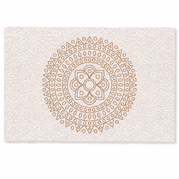 Deurmat - Mandala - Geometrisch - Abstract - Oosters - Bruin — 1