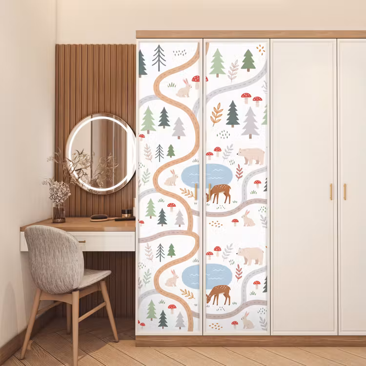 Deursticker - Dieren - Bos - Illustratie — 5