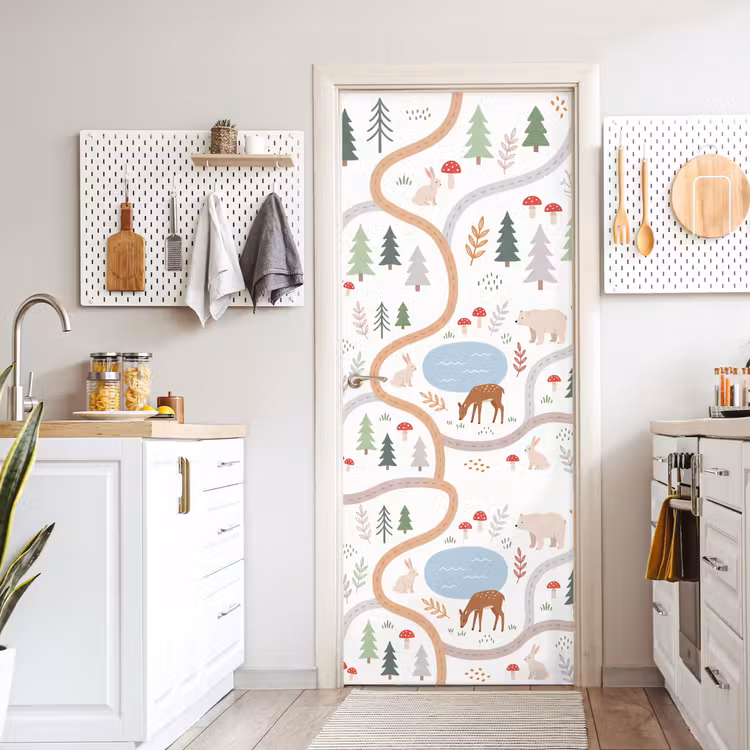 Deursticker - Dieren - Bos - Illustratie — 7