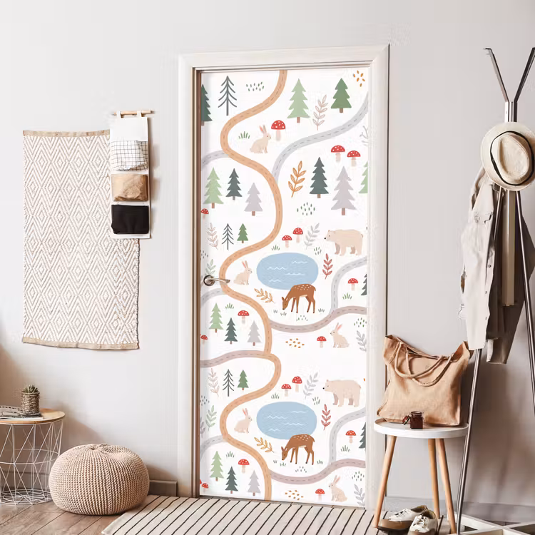 Deursticker - Dieren - Bos - Illustratie — 8