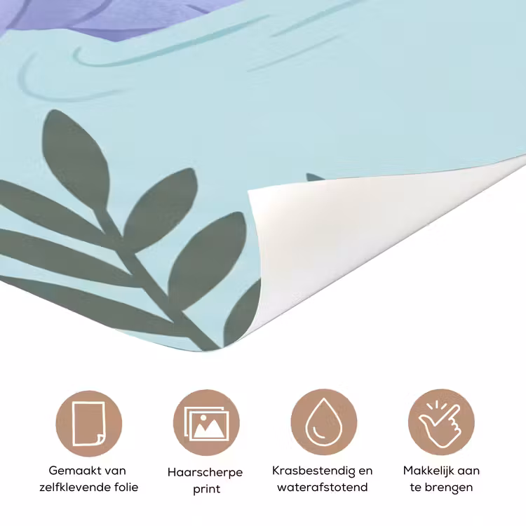 Deursticker - Dieren - Vogel - Water - Natuur - Illustratie — 3