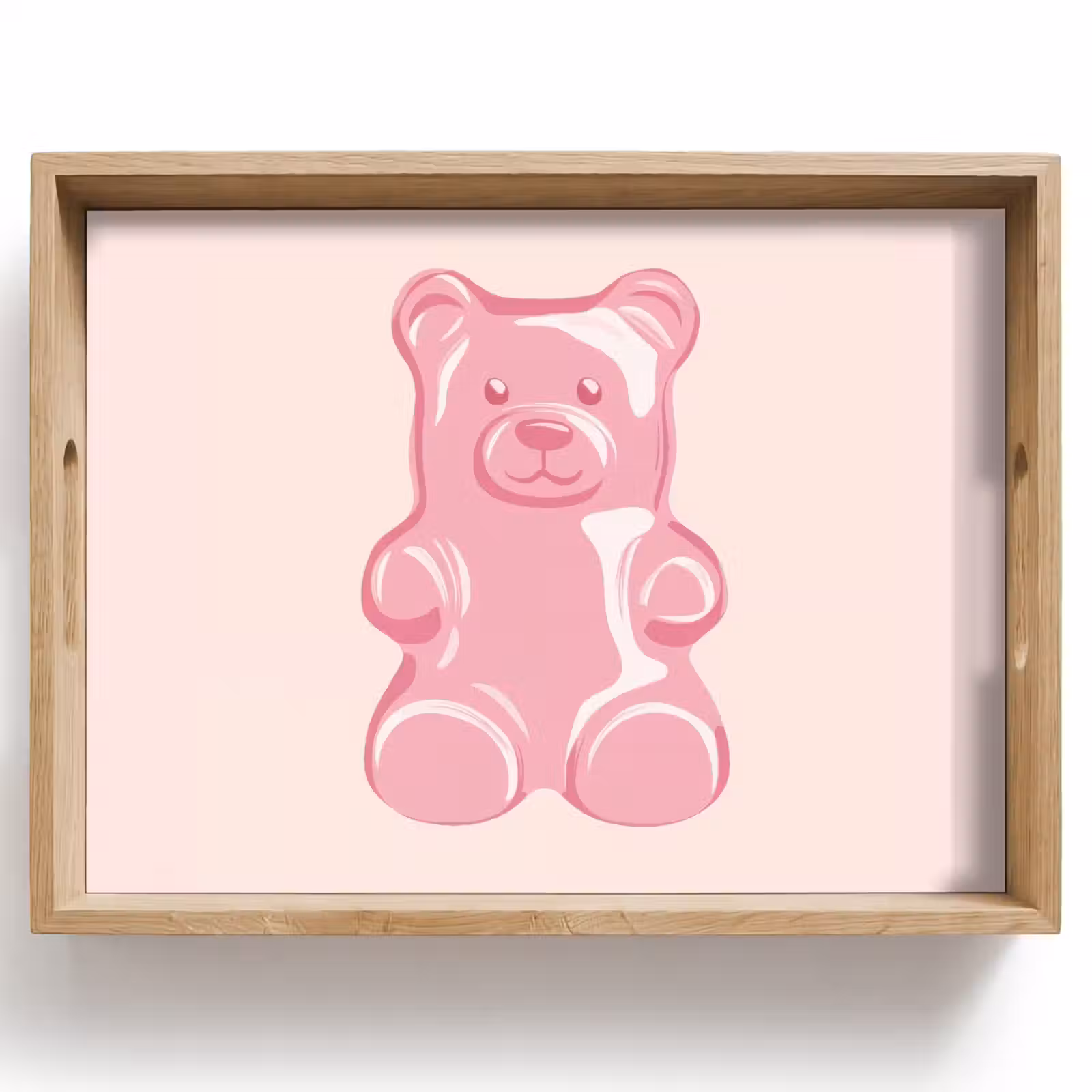 Dienblad - Beer - Roze - Snoep — 1