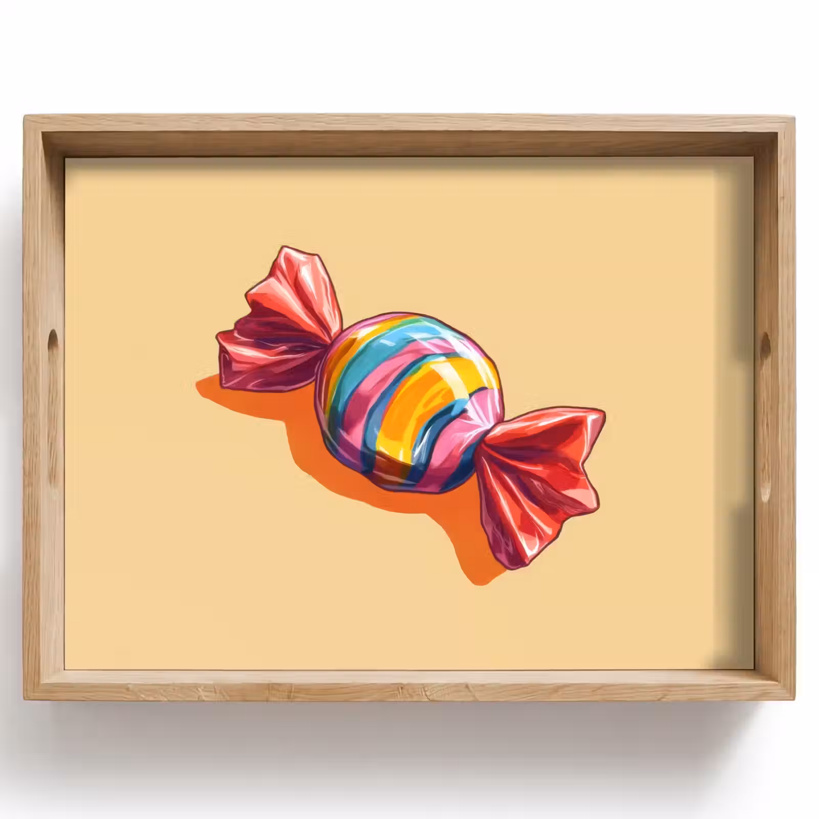 Dienblad - Geel - Snoep - Kleur — 1