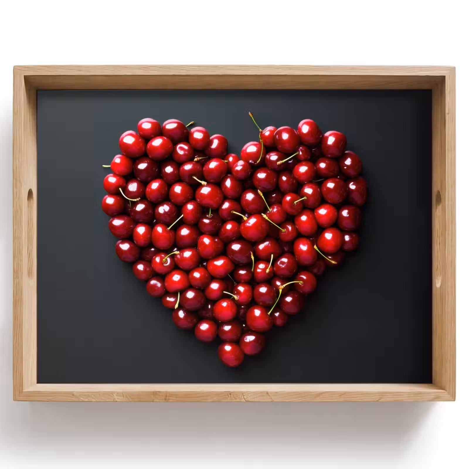 Dienblad - Kersen - Hart - Rood - Zwart — 1