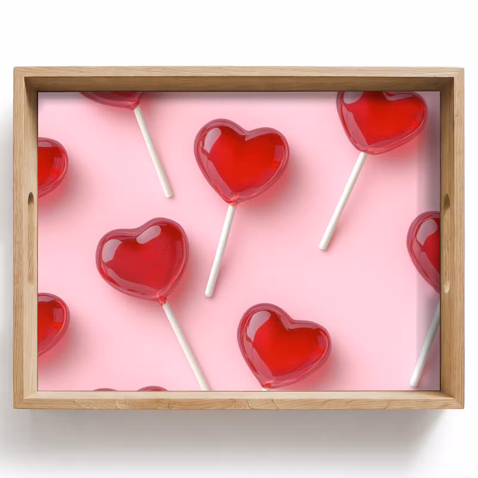 Dienblad - Lollies - Hartjes - Roze — 1