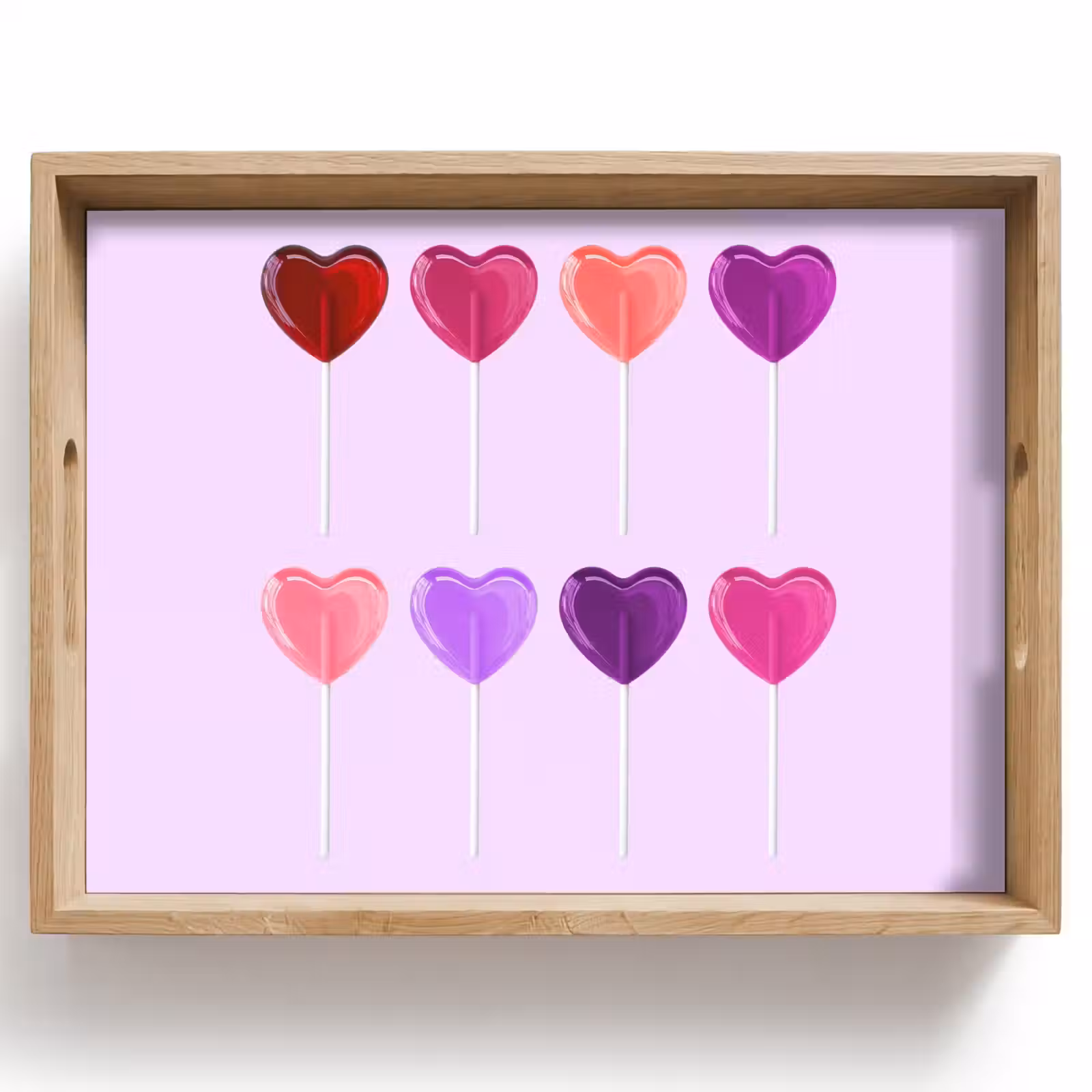 Dienblad - Lolly - Hart - Roze - Snoep — 1