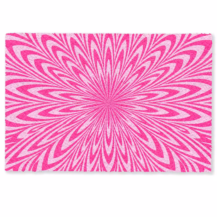 Deurmat - Patroon - Optisch - Roze — 1