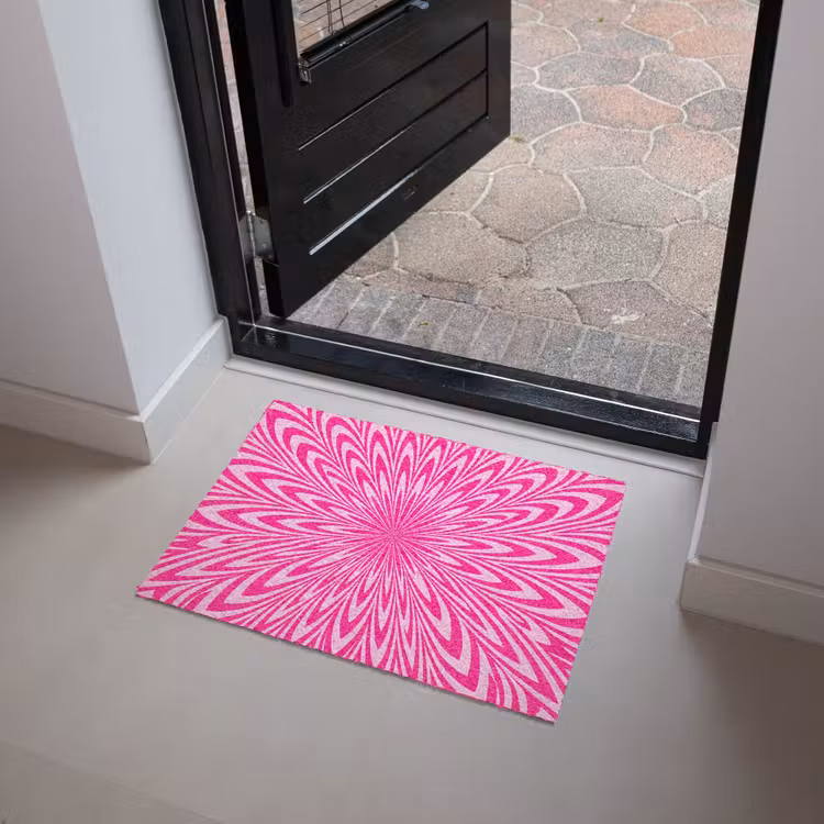 Deurmat - Patroon - Optisch - Roze — 4