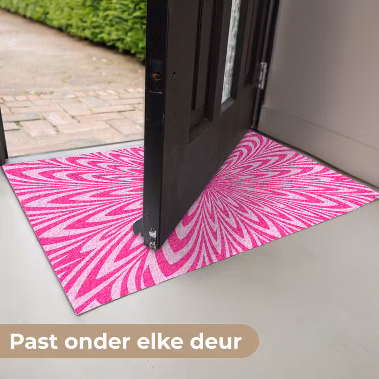 Deurmat - Patroon - Optisch - Roze — 7