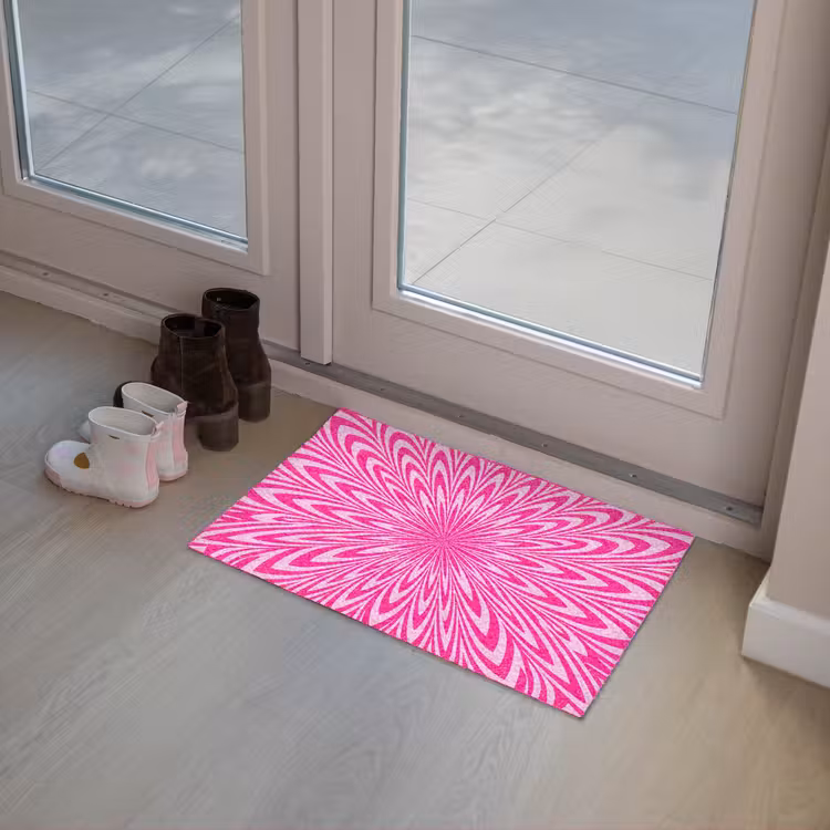 Deurmat - Patroon - Optisch - Roze — 8
