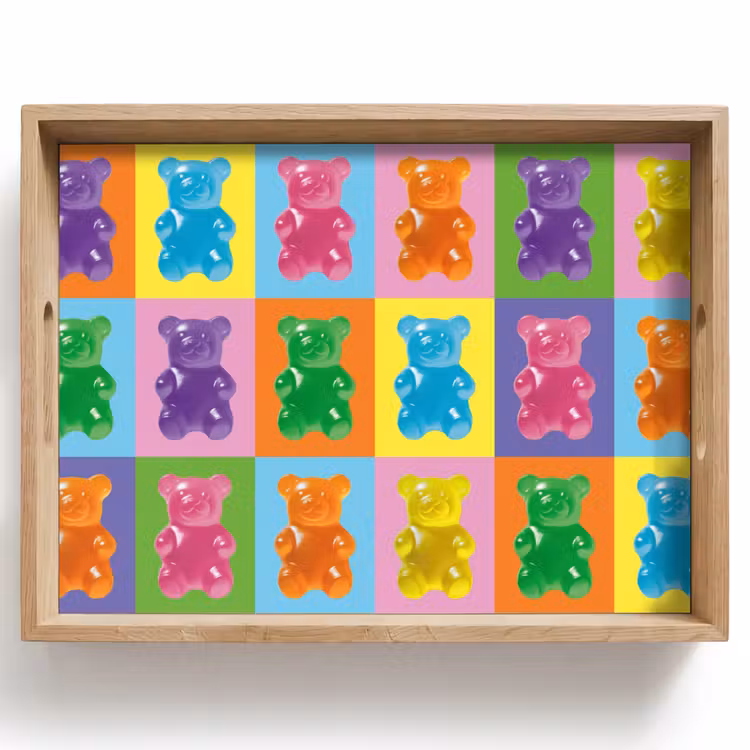 Dienblad - Art- Snoep - Kleurrijk — 1