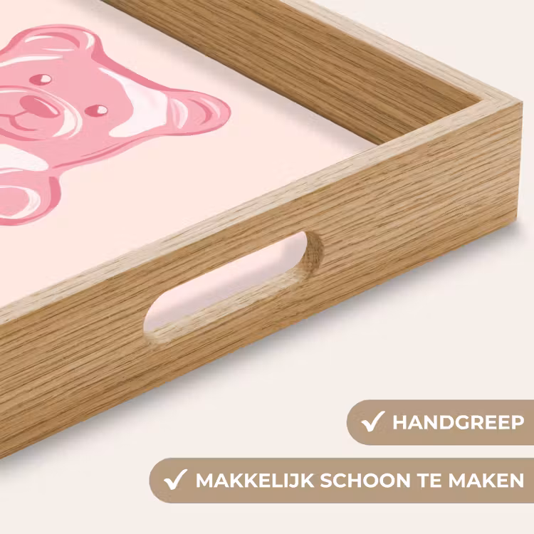 Dienblad - Beer - Roze - Snoep — 5