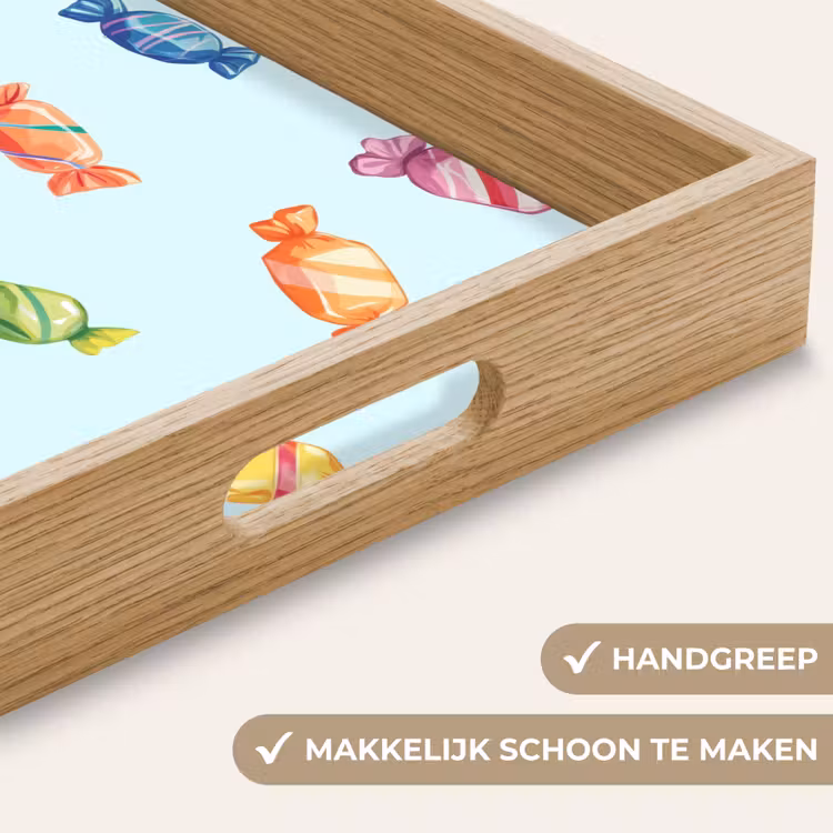Dienblad - Blauw - Patroon - Snoep — 5