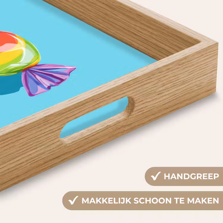 Dienblad - Blauw - Snoep - Regenboog — 5