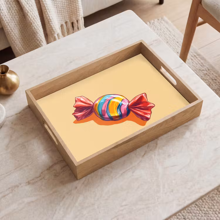 Dienblad - Geel - Snoep - Kleur — 2