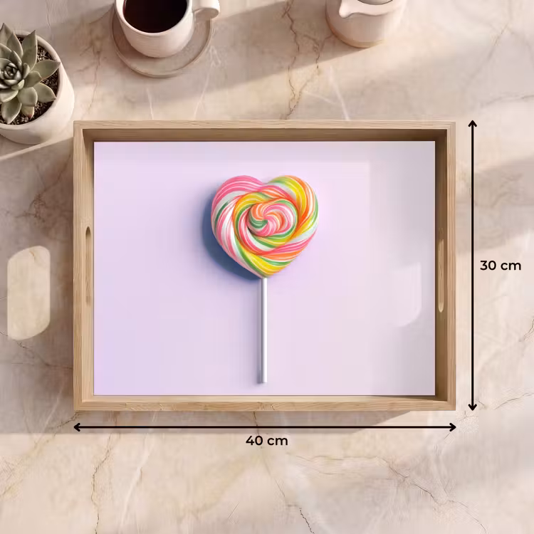Dienblad - Hart - Lolly - Snoep — 9