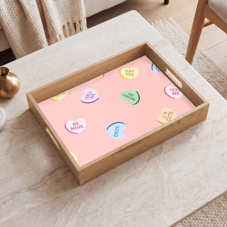 Dienblad - Hart - Snoep - Pastel - Tekst — 2