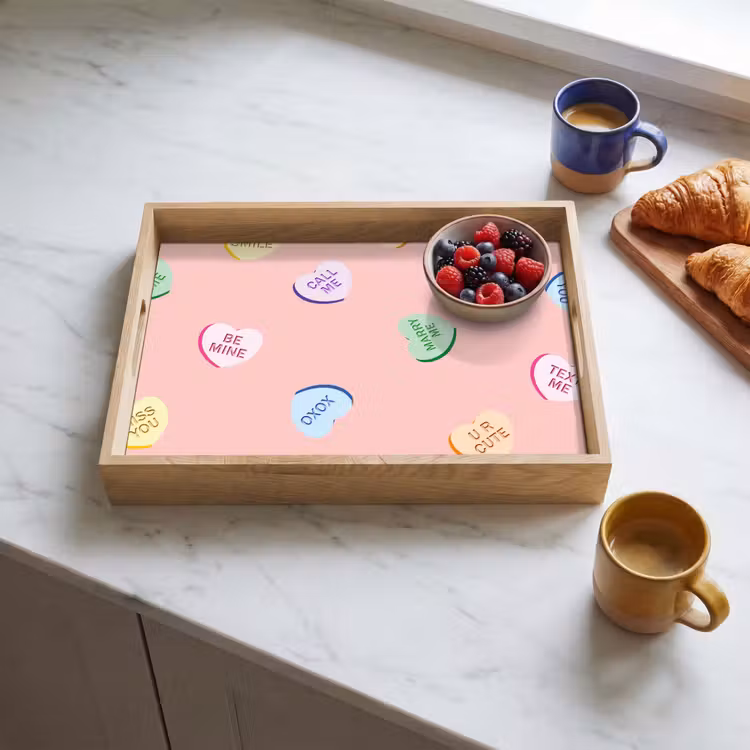 Dienblad - Hart - Snoep - Pastel - Tekst — 4