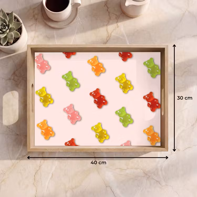 Dienblad - Kleur - Snoep - Roze — 9