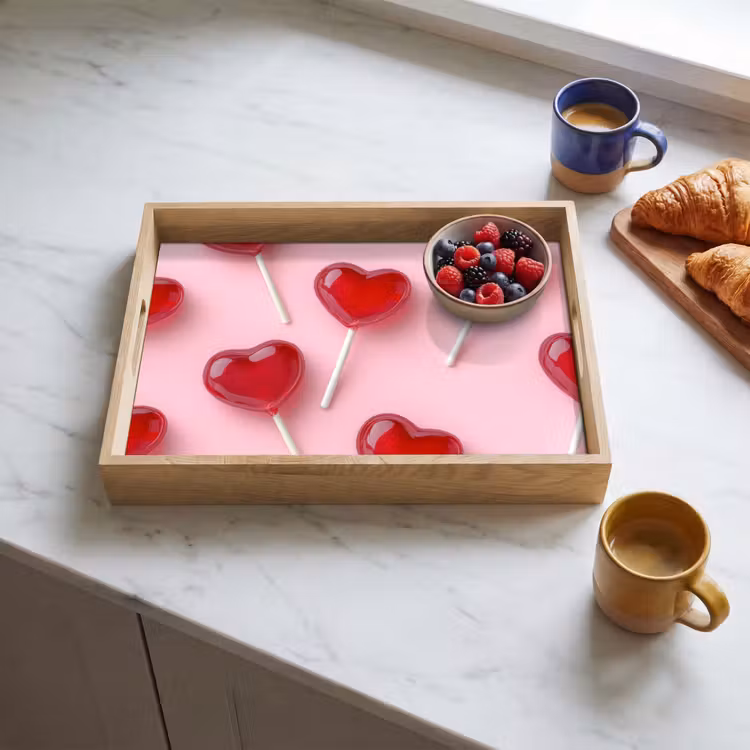 Dienblad - Lollies - Hartjes - Roze — 4