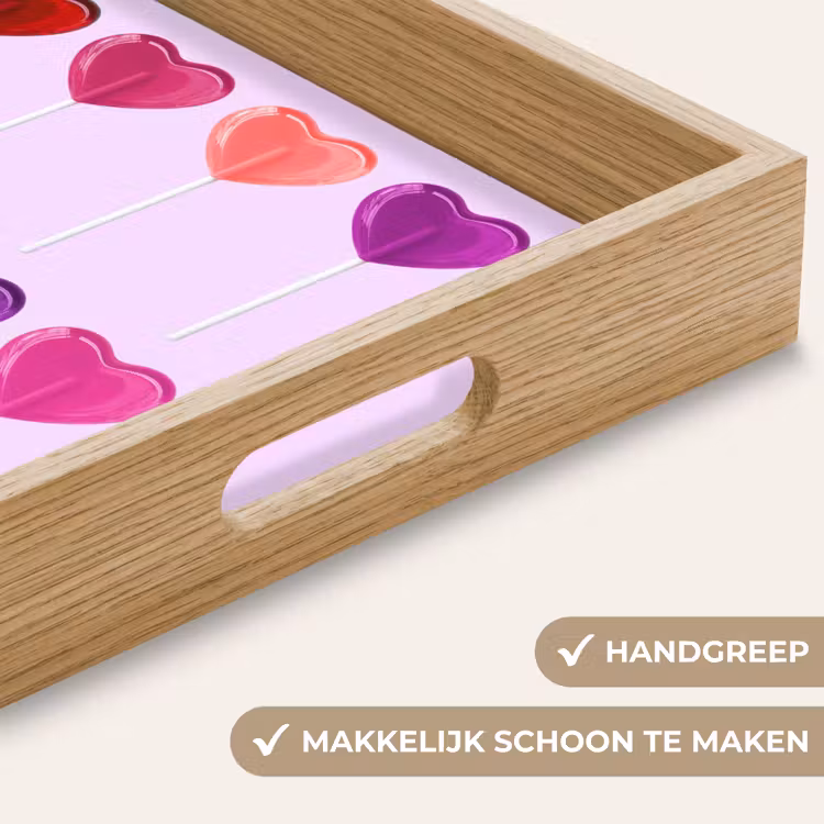 Dienblad - Lolly - Hart - Roze - Snoep — 5
