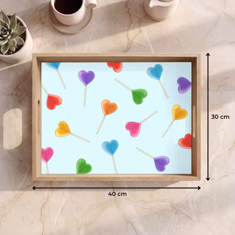 Dienblad - Lolly - Regenboog - Snoep — 9