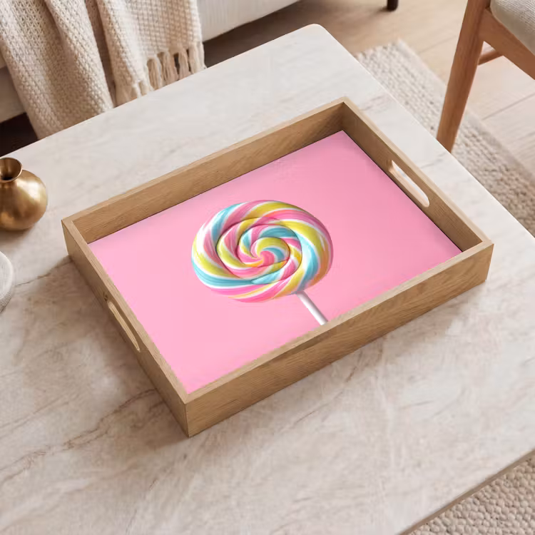 Dienblad - Lolly - Roze - Snoep - Zoet — 2