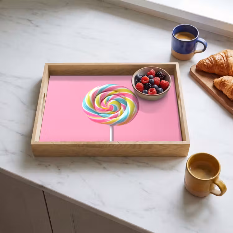 Dienblad - Lolly - Roze - Snoep - Zoet — 4