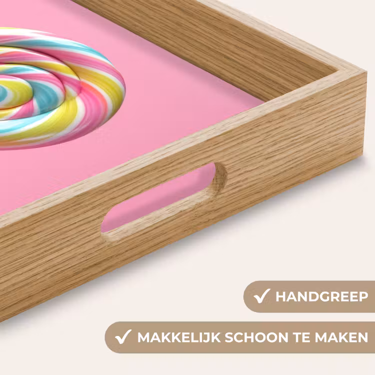 Dienblad - Lolly - Roze - Snoep - Zoet — 5