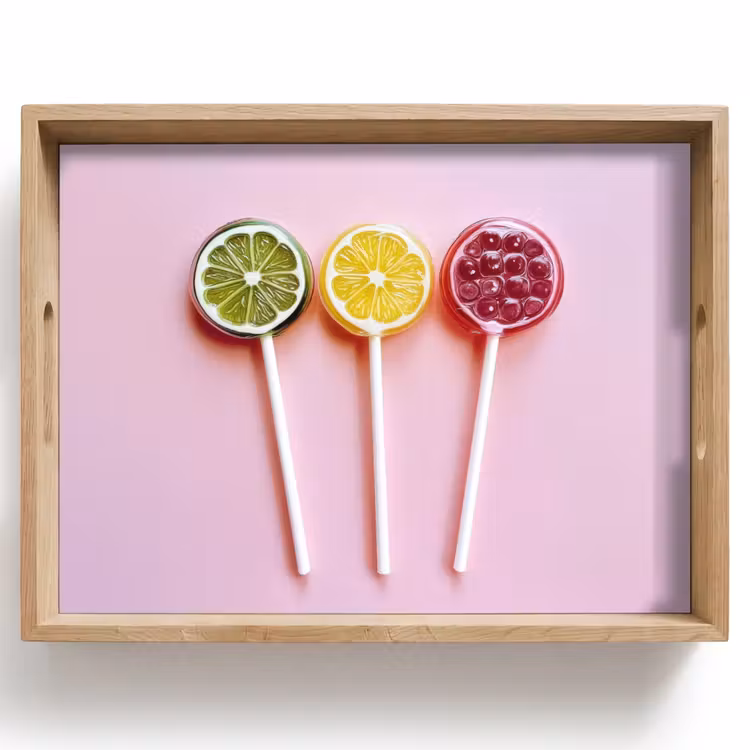 Dienblad - Lolly - Snoep - Citrus — 1