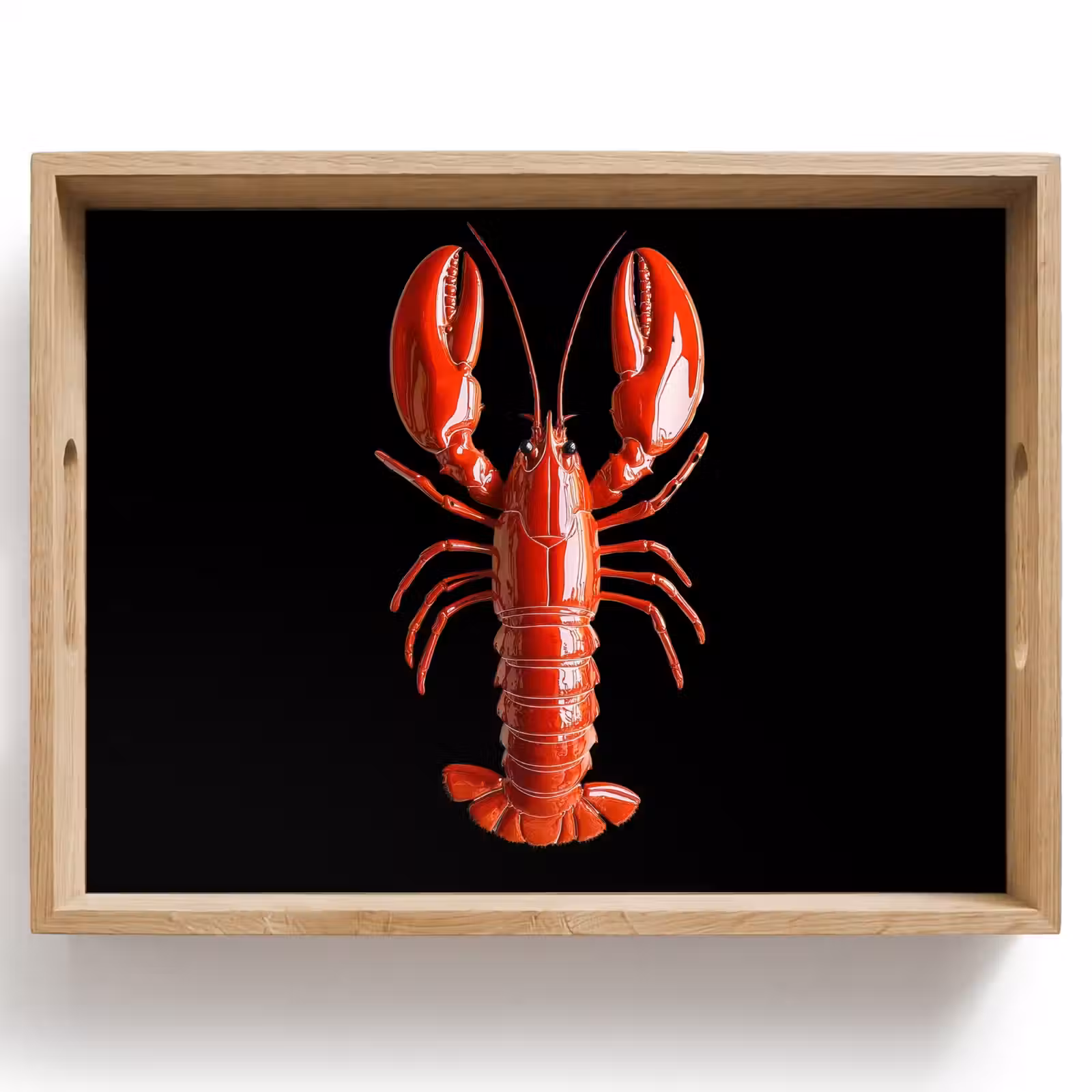 Dienblad - Kreeft - Glossier Rood - Zwart — 1