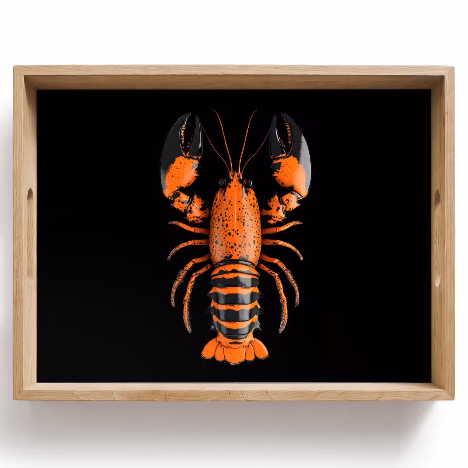 Dienblad - Kreeft - Oranje - Zwart - Modern — 1