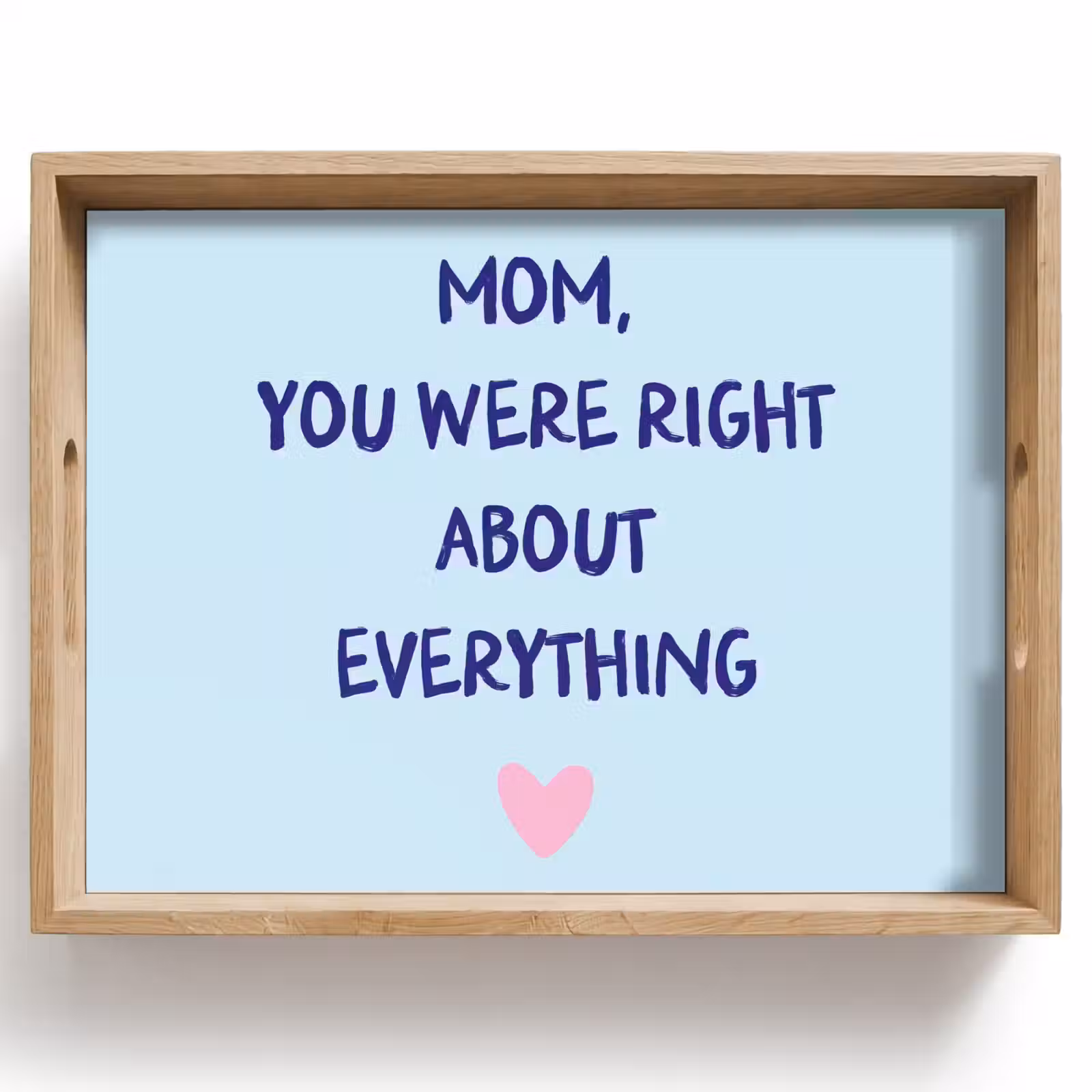 Dienblad - Moeder - Quote - Blauw — 1