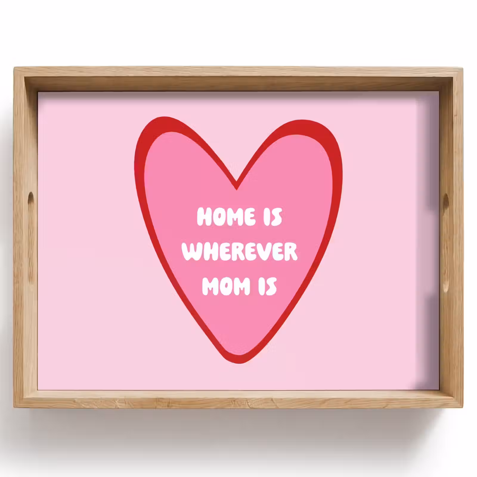 Dienblad - Quote - Moeder - Roze — 1