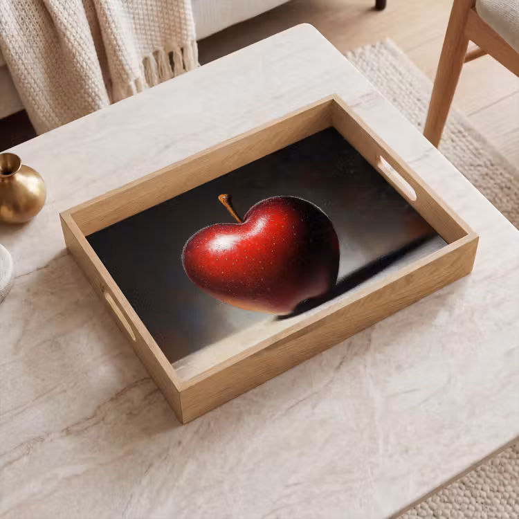 Dienblad - Apple - Hart - Rood — 2