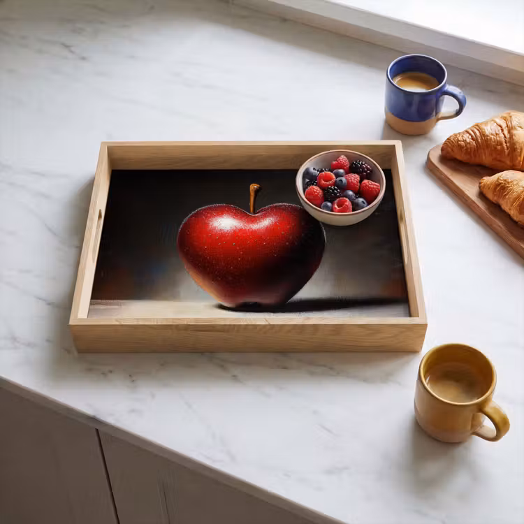 Dienblad - Apple - Hart - Rood — 4