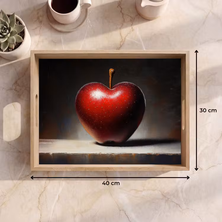 Dienblad - Apple - Hart - Rood — 9
