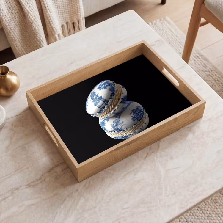 Dienblad - Eten - Macarons - Delfts blauw - Koekjes — 2