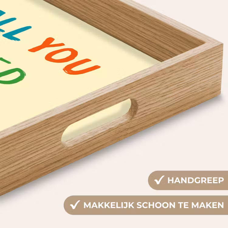 Dienblad - Hartje - Moeder - Tekst - Kleurrijk — 5